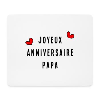 JOYEUX ANNIVERSAIRE PAPA - Tapis de souris (format paysage) - blanc - Devant