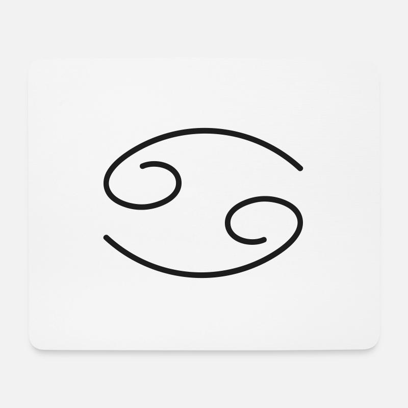 Sternzeichen Symbol Krebs - Mousepad (Querformat) - Weiß