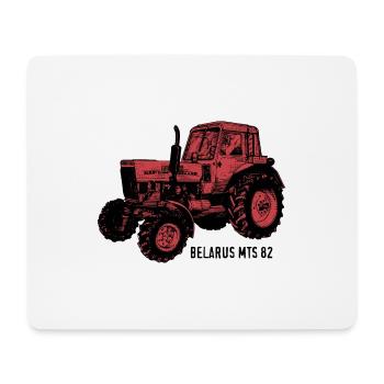Belarus mts Traktor Landwirt Geschenk - Mousepad (Querformat) - Weiß - Vorne