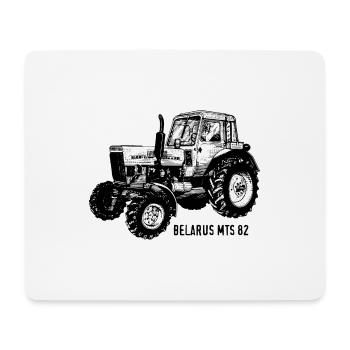 Belarus mts Traktor Landwirt Geschenk - Mousepad (Querformat) - Weiß - Vorne
