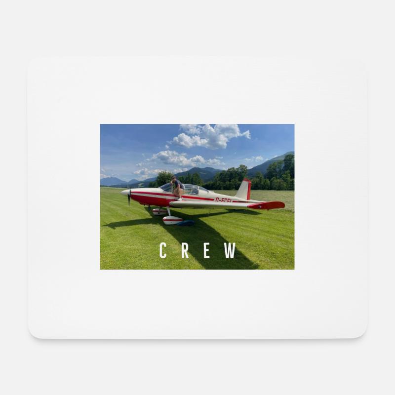 JOB 15 CREW ALPS - Mousepad (Querformat) - Weiß