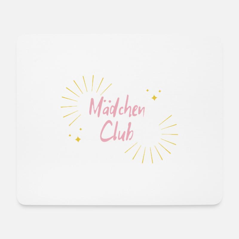 Mädchen Club - Mousepad (Querformat) - Weiß