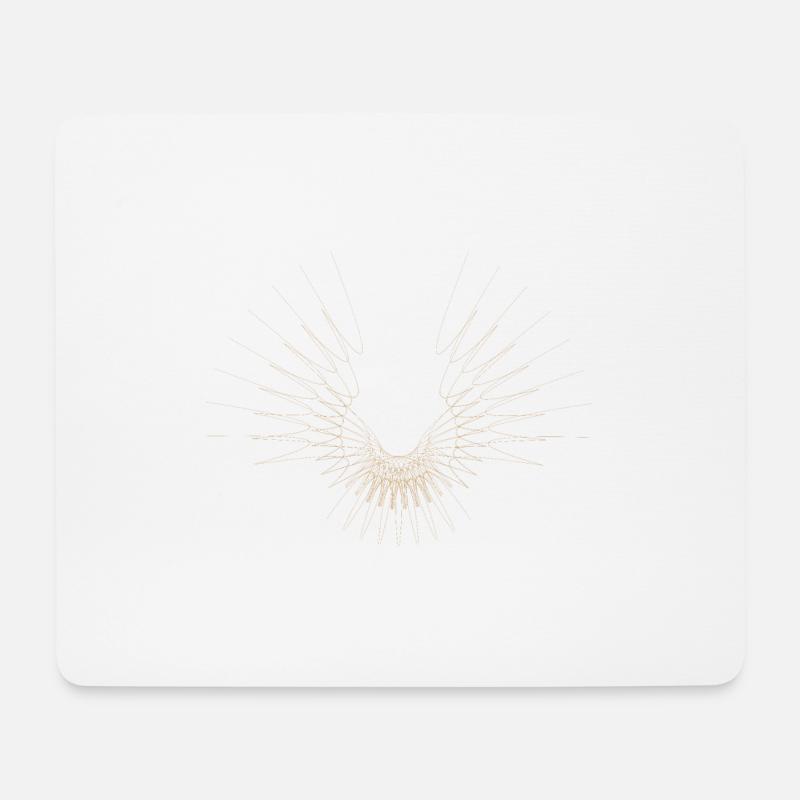 Abstraktes Punktdesign - Mousepad (Querformat) - Weiß