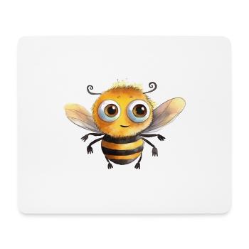 Bumblebee Watercolor Drawing - Mouse Pad (horizontal) - white - Front