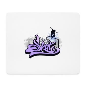 Skate jump - Mouse Pad (horizontal) - white - Front