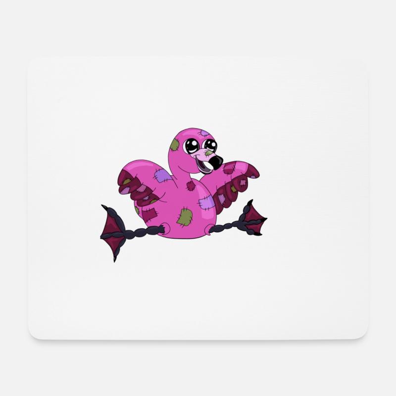 Flamingo - Mousepad (Querformat) - Weiß