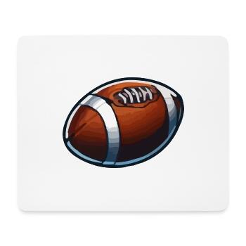 football - Mousepad (Querformat) - Weiß - Vorne