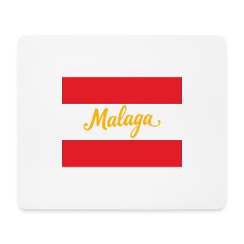Malaga Motif lumineux de la ville - Tapis de souris (format paysage) - blanc - Devant