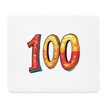Bande dessinée de 100 numéros - Tapis de souris (format paysage) - blanc - Devant