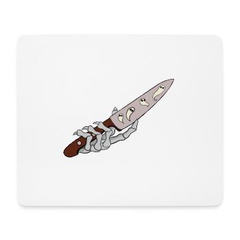 Geisterklingen mit Hand - Mousepad (Querformat) - Weiß - Vorne