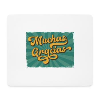 Muchas Gracias - Mousepad (Querformat) - Weiß - Vorne