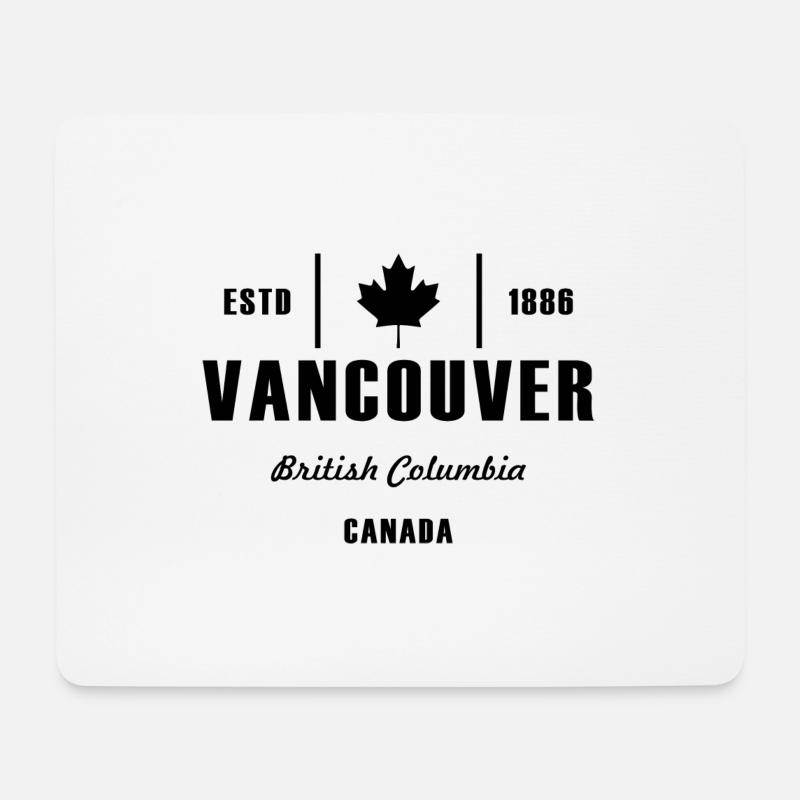 Vancouver canada Geschenk Flagge Kanadisch - Mousepad (Querformat) - Weiß