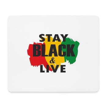 Juneteenth Day 1865, Restez noir et vivez - Tapis de souris (format paysage) - blanc - Devant