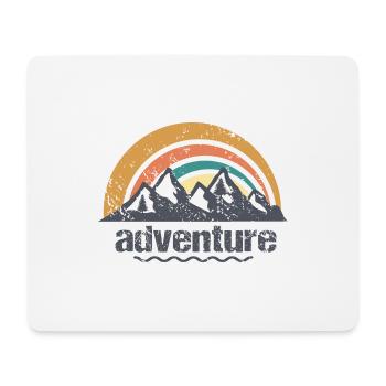 Aventure - Tapis de souris (format paysage) - blanc - Devant