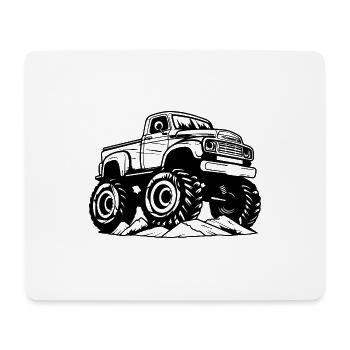 Monster Truck Monster Truck Lover Fan - Mouse Pad (horizontal) - white - Front