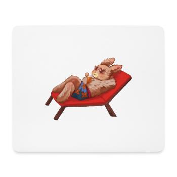 Bunny in holiday mood - Mouse Pad (horizontal) - white - Front