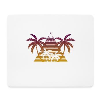 Hawaï - Tapis de souris (format paysage) - blanc - Devant