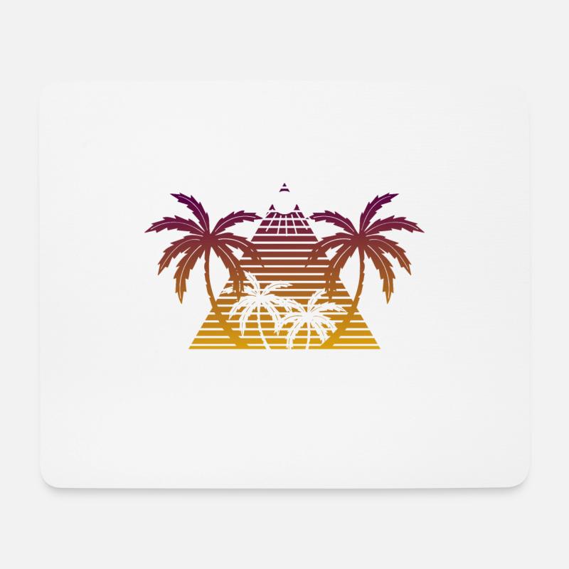 Hawaii - Mousepad (Querformat) - Weiß