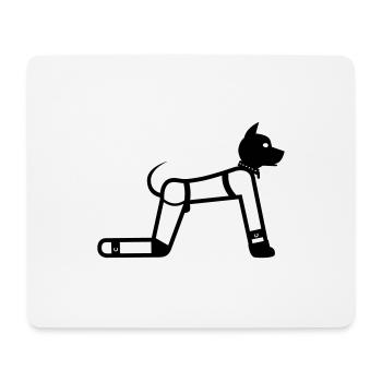 Puppy Human Pupplay Fetish Stickman - Mouse Pad (horizontal) - white - Front