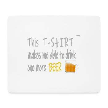 One more beer.. - color version - Mouse Pad (horizontal) - white - Front