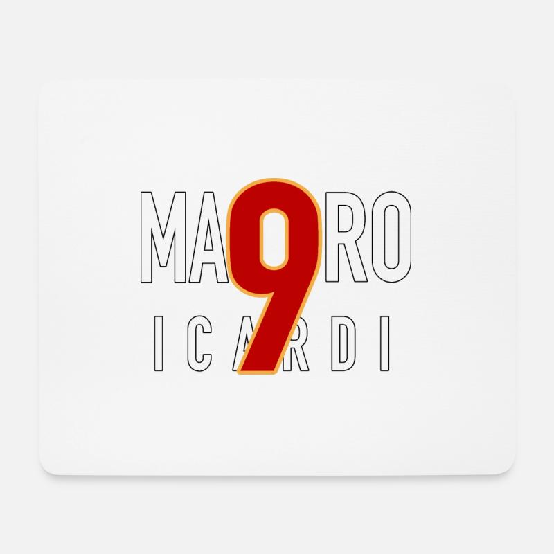 Stürmer 9 - Mousepad (Querformat) - Weiß