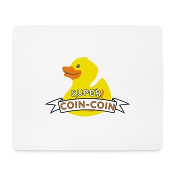 Super Coin-Coin - Tapis de souris (format paysage) - blanc - Devant