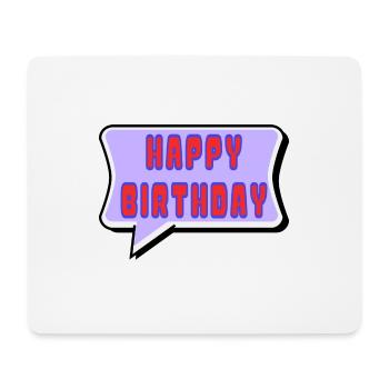 ALLES GUTE ZUM GEBURTSTAG. ALLES GUTE ZUM GEBURTSTAG. JAHRESTAG. - Mousepad (Querformat) - Weiß - Vorne