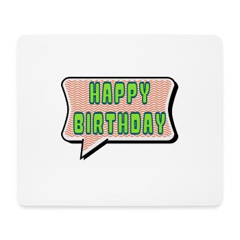 ALLES GUTE ZUM GEBURTSTAG. ALLES GUTE ZUM GEBURTSTAG. JAHRESTAG. - Mousepad (Querformat) - Weiß - Vorne