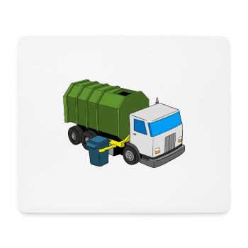 Müllwagen Liebe Müllabfuhr Kind Junge I Geschenk - Mousepad (Querformat) - Weiß - Vorne