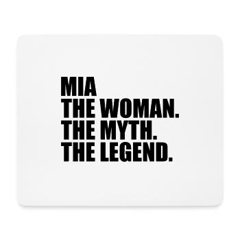 Woman Mythos Legende Name Mia - Mousepad (Querformat) - Weiß - Vorne