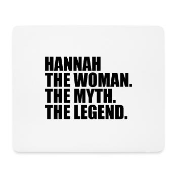 Woman Mythos Legende Name Hannah - Mousepad (Querformat) - Weiß - Vorne