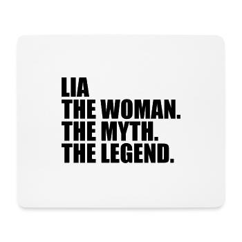 Woman Mythos Legende Name Lia - Mousepad (Querformat) - Weiß - Vorne
