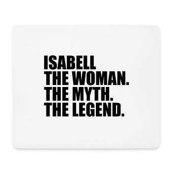 Woman Myth Legend Name Isabell - Mouse Pad (horizontal) - white - Front
