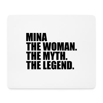 Woman Mythos Legende Name Mina - Mousepad (Querformat) - Weiß - Vorne