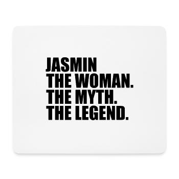 Woman Mythos Legende Name Jasmin - Mousepad (Querformat) - Weiß - Vorne
