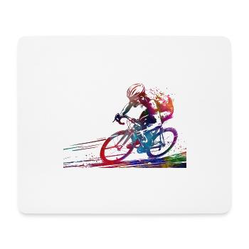 Cycling #cycling #sport #bike - Mouse Pad (horizontal) - white - Front
