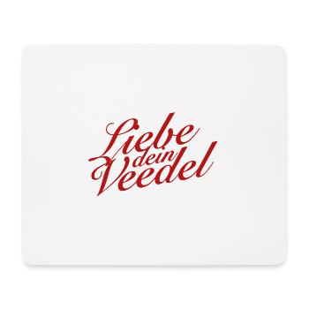 Liebe dein Veedel (Kölner Veedel) - Mousepad (Querformat) - Weiß - Vorne