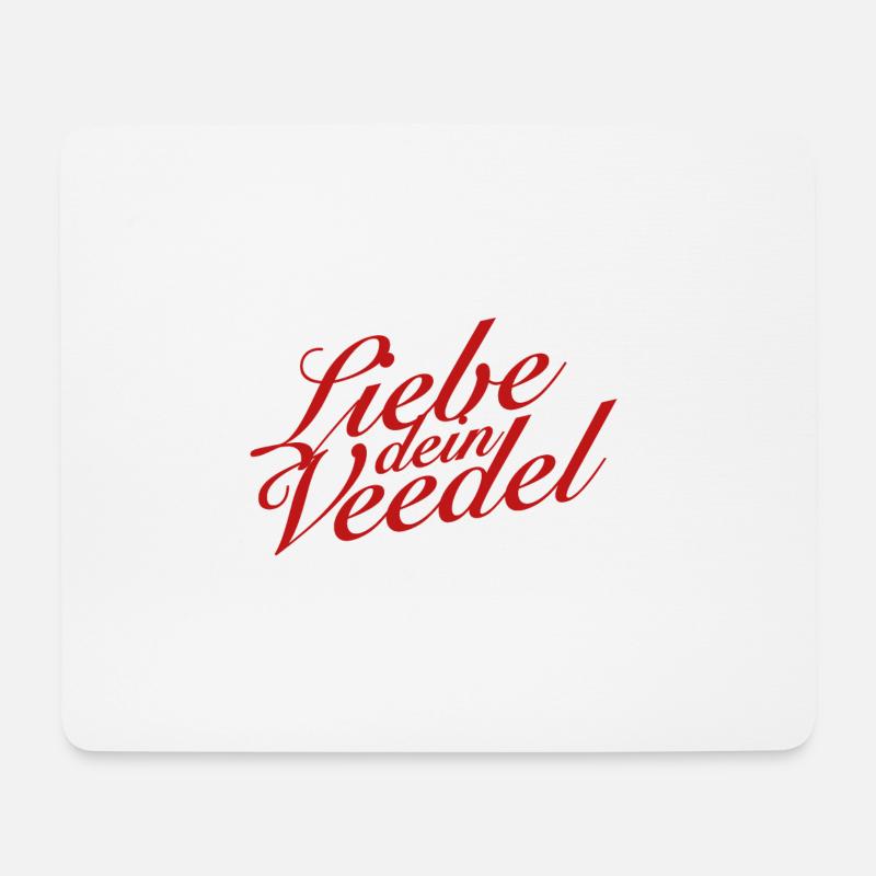 Liebe dein Veedel (Kölner Veedel) - Mousepad (Querformat) - Weiß