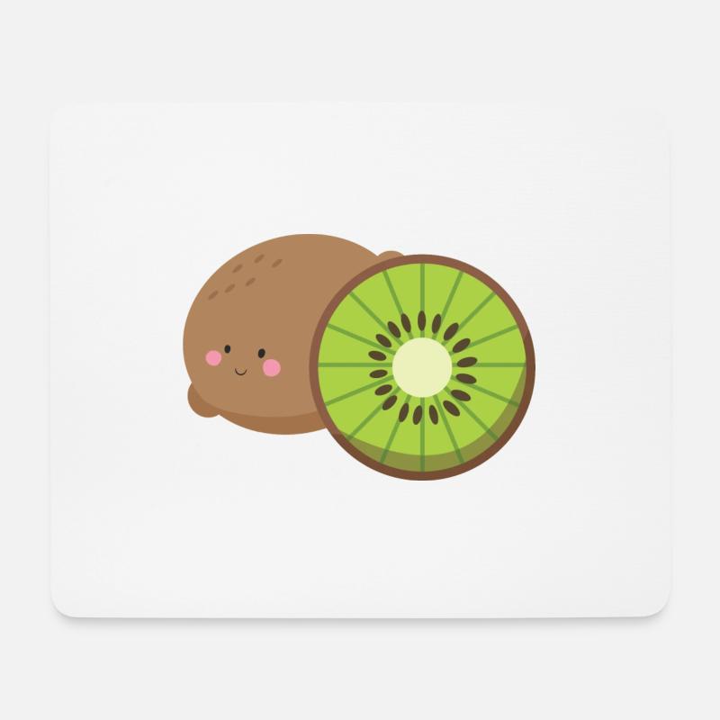 kiwi - Mousepad (Querformat) - Weiß
