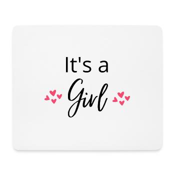 its a girl - Mousepad (Querformat) - Weiß - Vorne