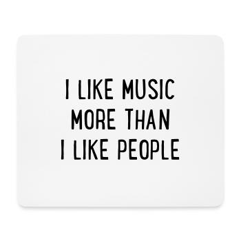 Musik - Mousepad (Querformat) - Weiß - Vorne