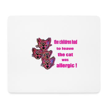 Katze - Mousepad (Querformat) - Weiß - Vorne