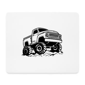 Monster Truck Monster Truck Lover Fan - Mouse Pad (horizontal) - white - Front