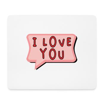 SAINT VALENTINE. bachelorette party. I LOVE YOU. I LOVE YOU. LOVE - Mouse Pad (horizontal) - white - Front