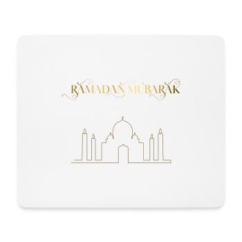 Ramadan Mubarak Golden Mosque - Mouse Pad (horizontal) - white - Front