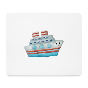 Boot - Mousepad (Querformat) - Weiß - Vorne