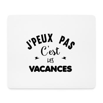 C'EST LES VACANCES - Tapis de souris (format paysage) - blanc - Devant