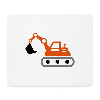 Excavator gift idea for children and adults - Mouse Pad (horizontal) - white - Front