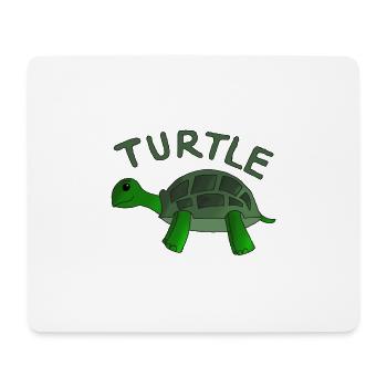 tortue - Tapis de souris (format paysage) - blanc - Devant