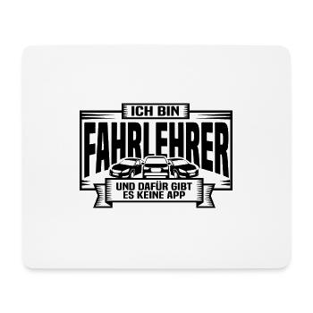Fahrlehrer Führerschein Fahranfänger Fahrschul App - Mousepad (Querformat) - Weiß - Vorne